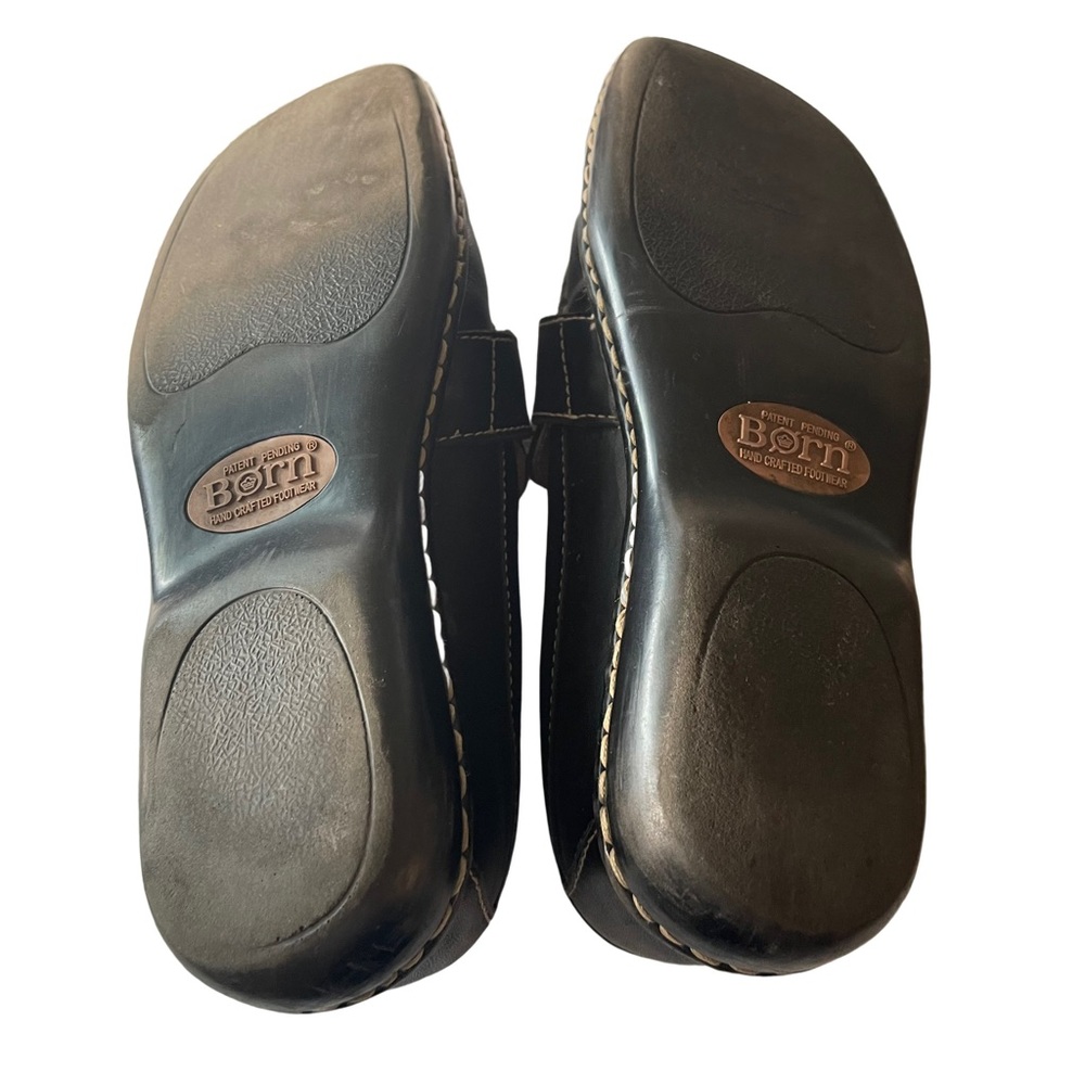 BORN Brown Leather Slip On Loafer Style Flats. Size 7 - Picture 6 of 8